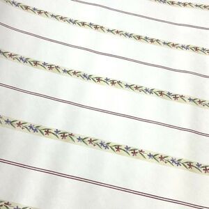 Village Wallpaper Remnant Roll 20 inches Wide Pink Floral Stripe 90s